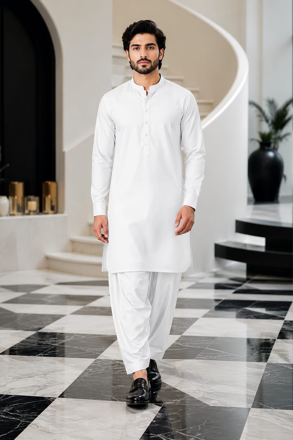 BRONZ OFF WHITE MEN'S WASH & WEAR COLLECTION