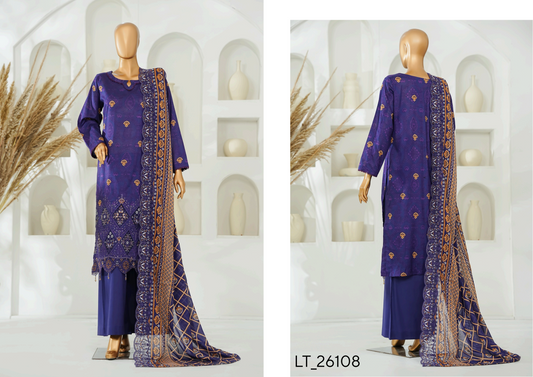 🌟🌿NISHAT LASERKARI – Embroidered Luxury Collection 2026🌿🌟
✨ Buy Lucky Textile Alert ✨ Design# LT_26108