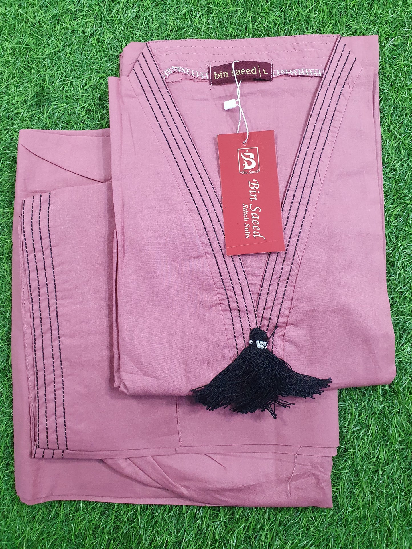 Bin Saeed Pink Stitched 2Pcs Dyed Collection