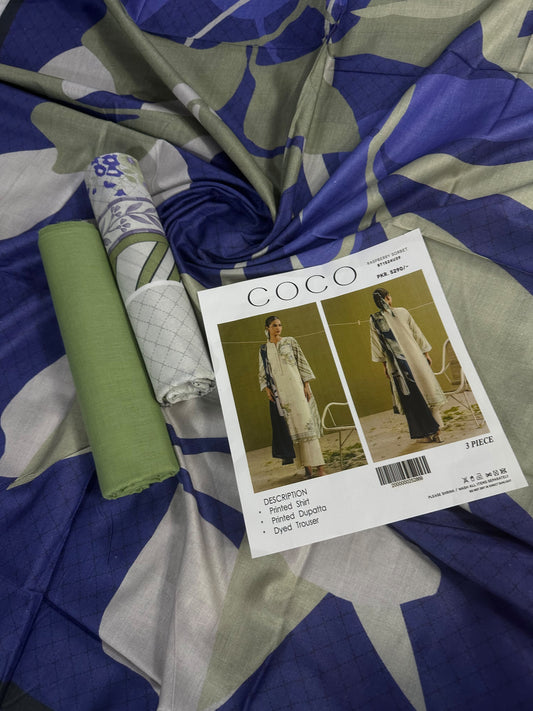 Coco Lavender Printed 3Pcs