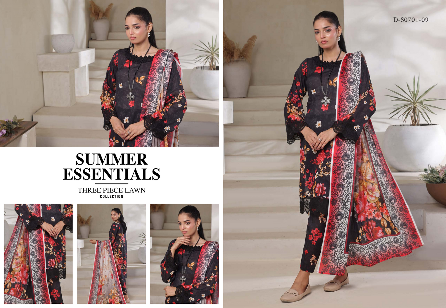 MOOSAJEE EMBROIDERY PATCH ORIGINAL CUTWORK LAWN 3PIECE 👌🔥