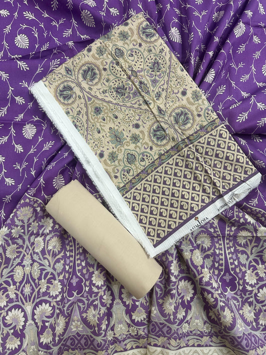 AsimJofa Skin-Purple Printed 3Pcs