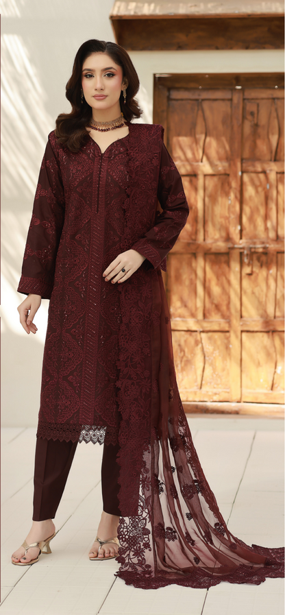 Armal By Aeen 3Pcs Embroidery - D_01