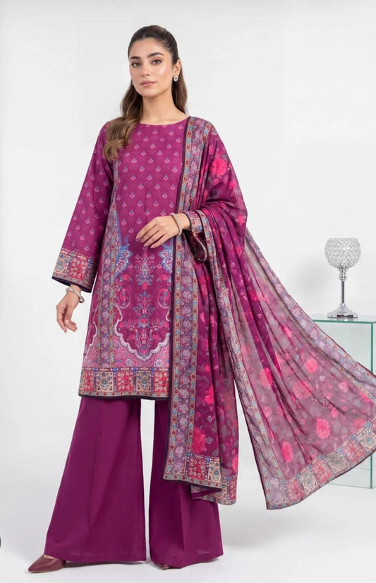 Eshaal Premium 3PC Lawn Collection Design No# SSW6U3P428UT