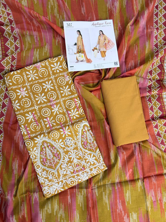 Luxury Summer Collection 
APPLIQUE KARI BY MOOSAJEE Design# D-0401-05