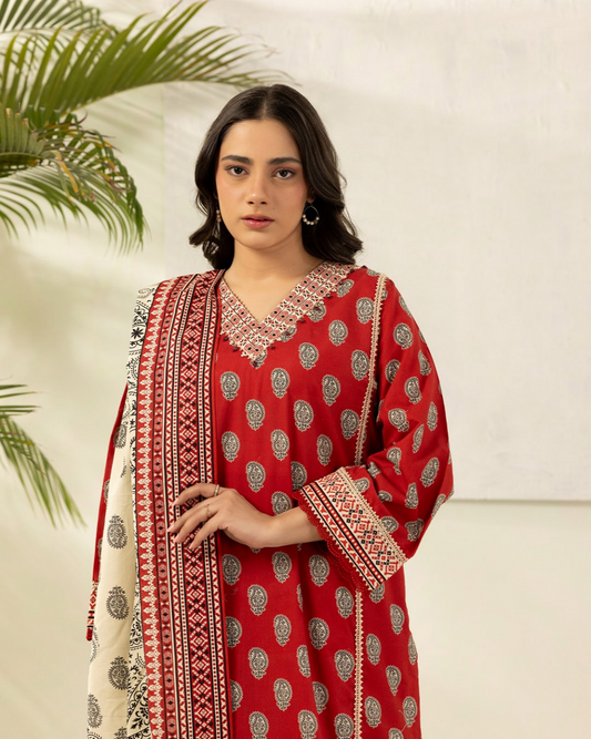 ZELLBURY Unstitched Lawn Collection 2026 Design #WUS26X30544