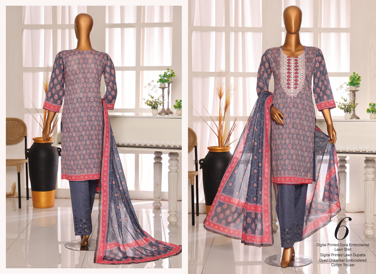 ✨ MTF Presents ✨ FEEHA ✨
🌸 Digital Printed Doria Embroidered Lawn Collection 2025 🌸💎
