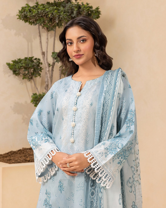 ZELLBURY Unstitched Lawn Collection 2026 Design #WUS26X30475