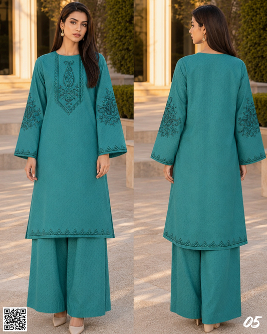 SALITEX 2PC EMBROIDERED UNSTITCHED LAWN COLLECTION