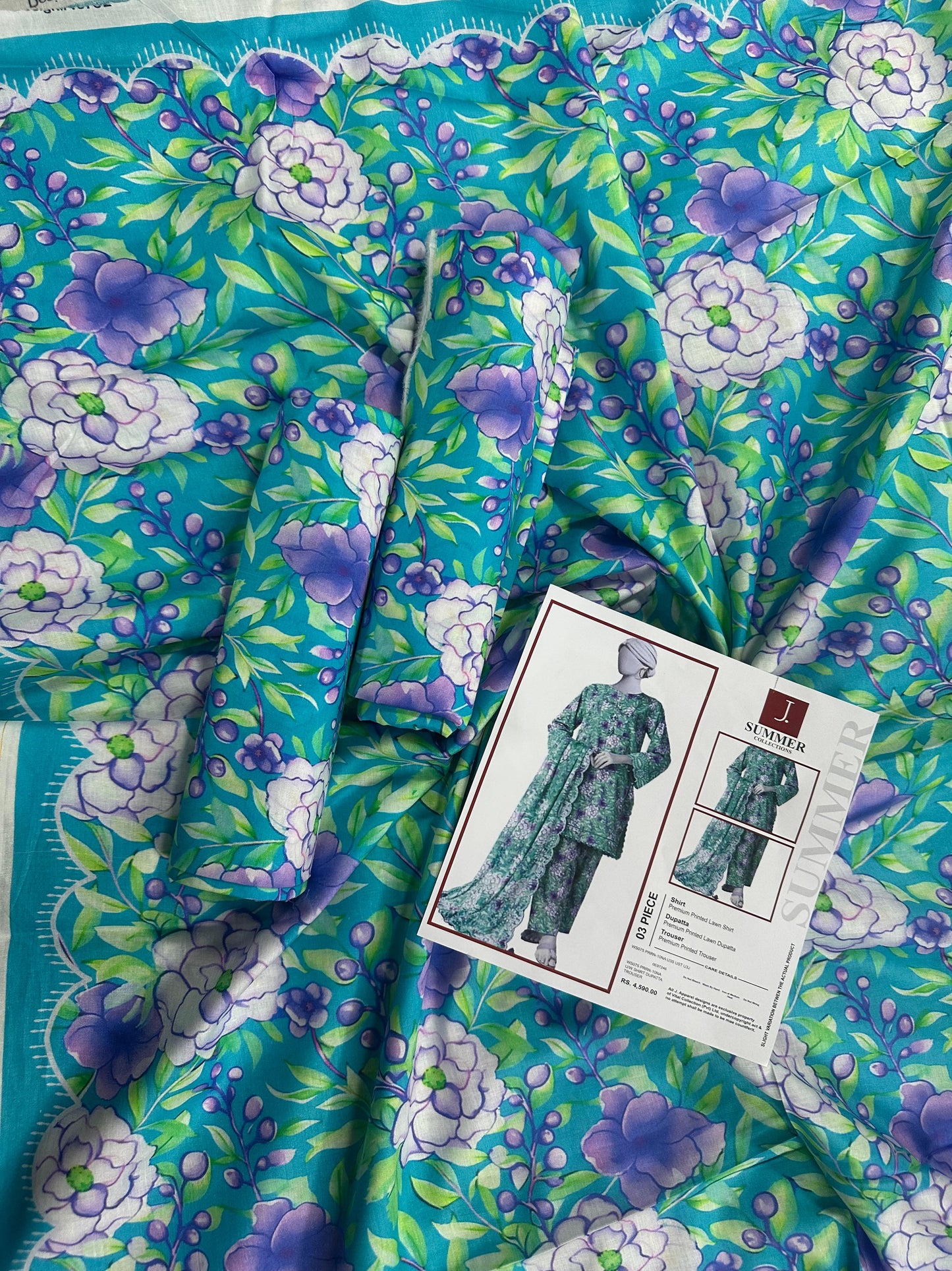 Junaid Jamshed Inspired J. Digital Printed Lawn 3 Piece Unstitched Collection