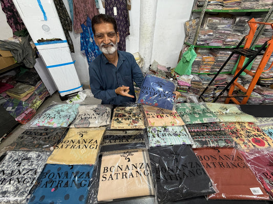 BONANZA SATRANGI PRINTED LEFT OVER CHINA MATCHING MIX N MATCH 100% ORIGINAL