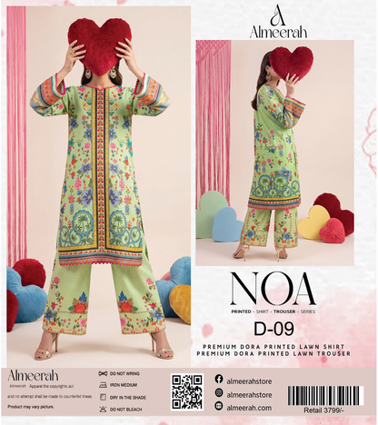 Almeerah - NOA 2 Pcs Unstitched collection Design No 9