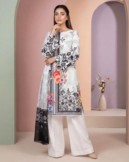 Salitex Eshal (D.C:-SSWBU3P439UT) 3Pcs Unstitched Printed Lawn Collection