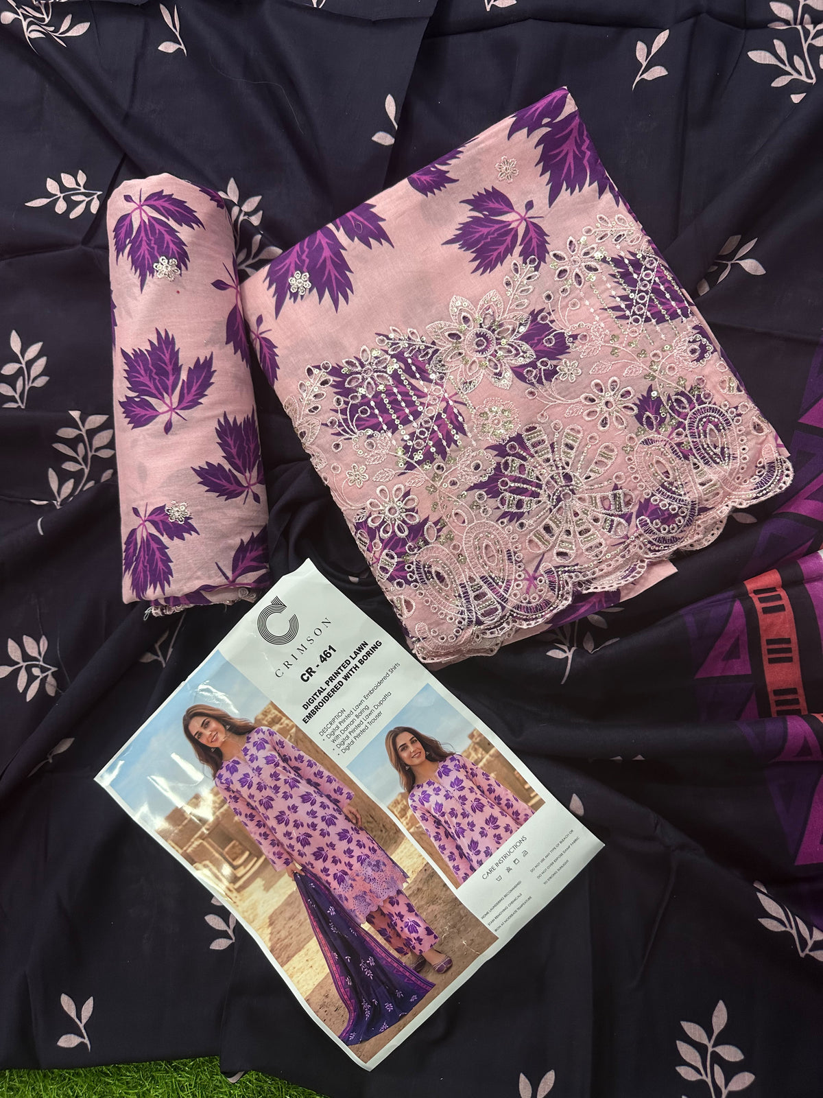 CRIMSON CR-461 DIGITAL PRINTED EMB LAWN