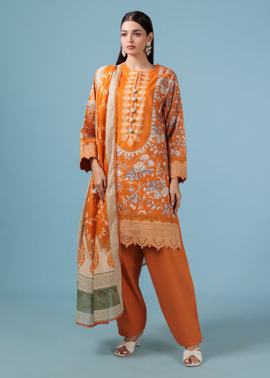 Bonanza Satrangi Unstitched Blossoms - 3 Pc (WU3PPBS25LIUN95) 🔥🥰