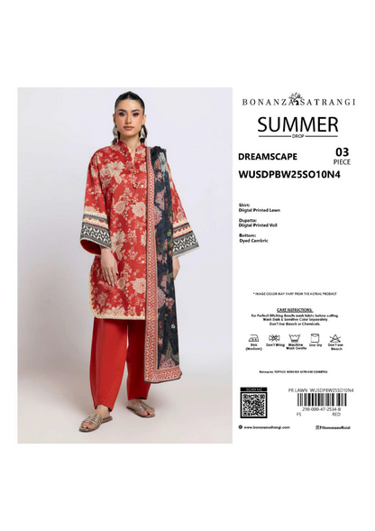 BONANZA SATRANGI (D.C:- WUSDPBW25SO10N4)3PCS  UNSTITCHED COLLECTION