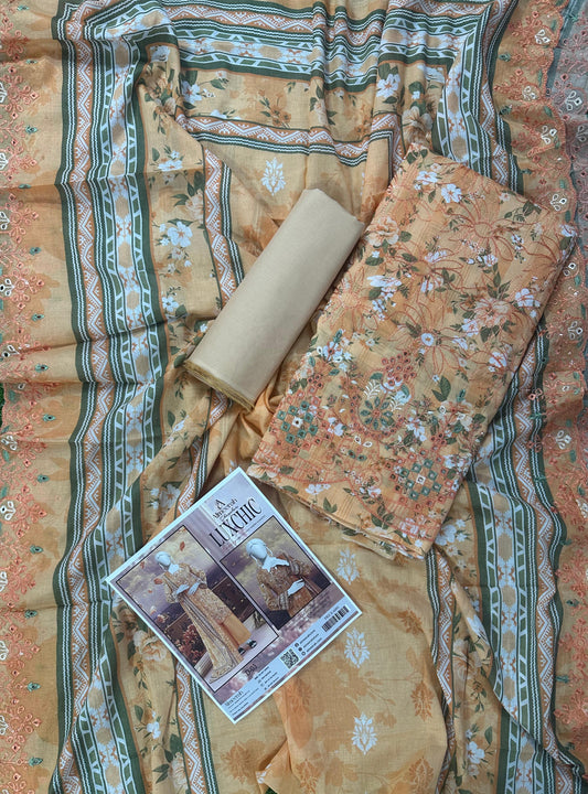 ALMEERAH – LUXCHIC Luxury Unstitched 3pcs Collection