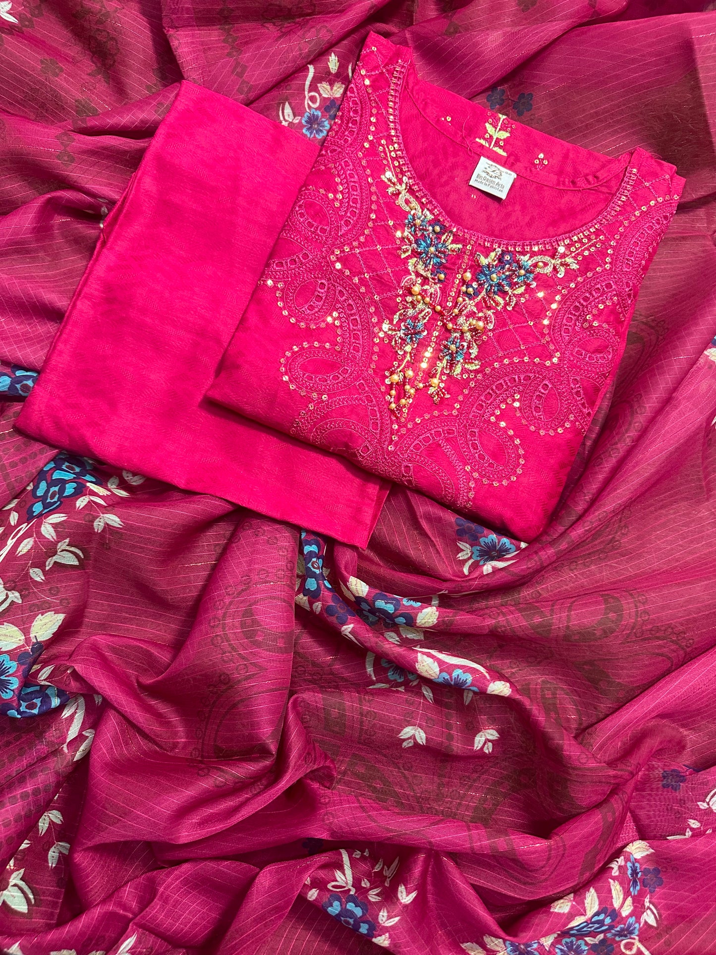 BQ EMBROIDERY STITCHED 3PCS RANDOMLY ANY COLOR/ ANY DESIGN