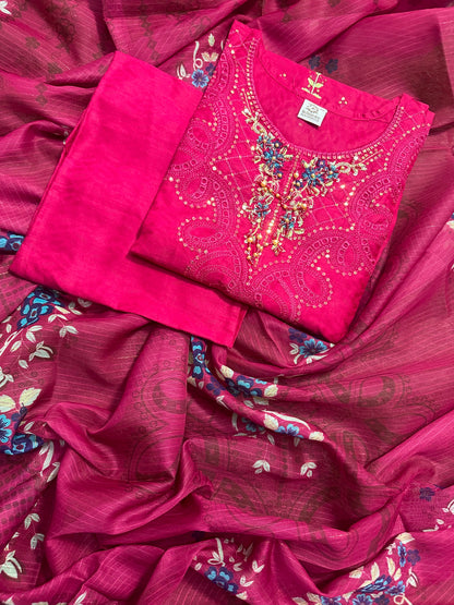 BQ EMBROIDERY STITCHED 3PCS RANDOMLY ANY COLOR/ ANY DESIGN