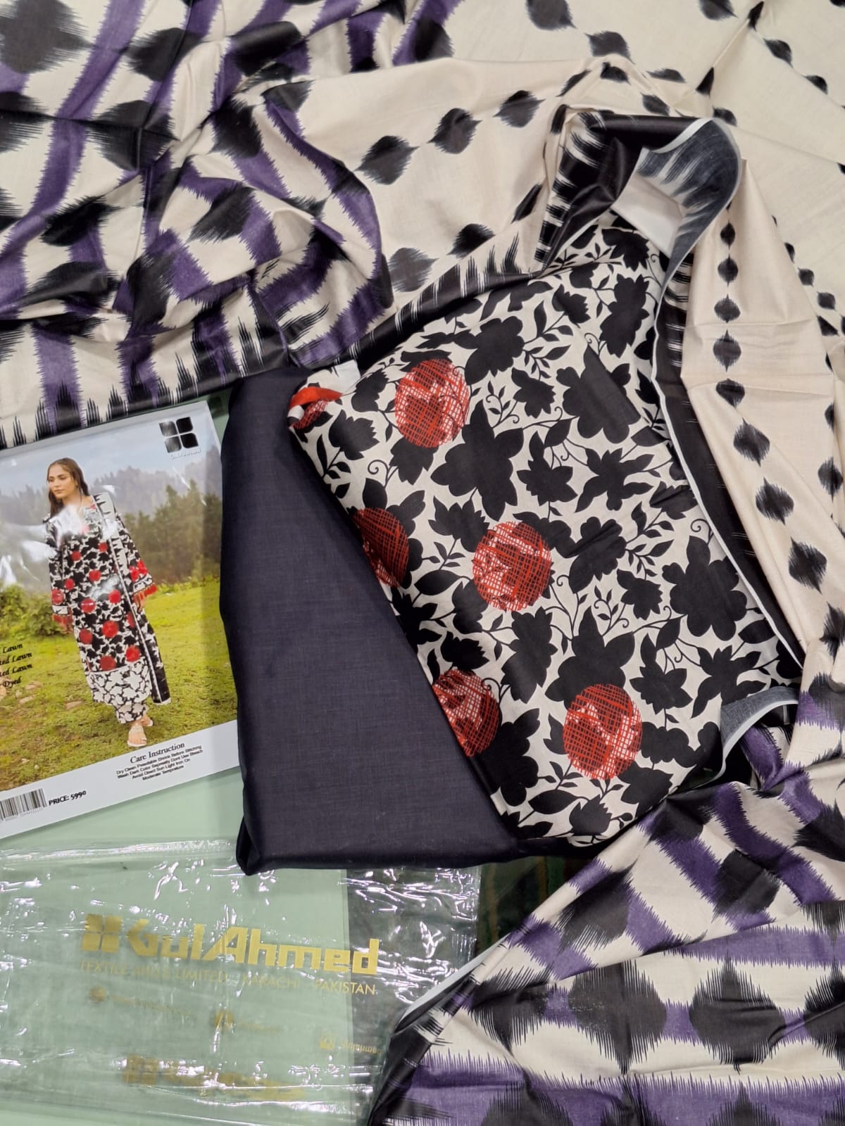 Gulahmed Printed Lawn 3P
