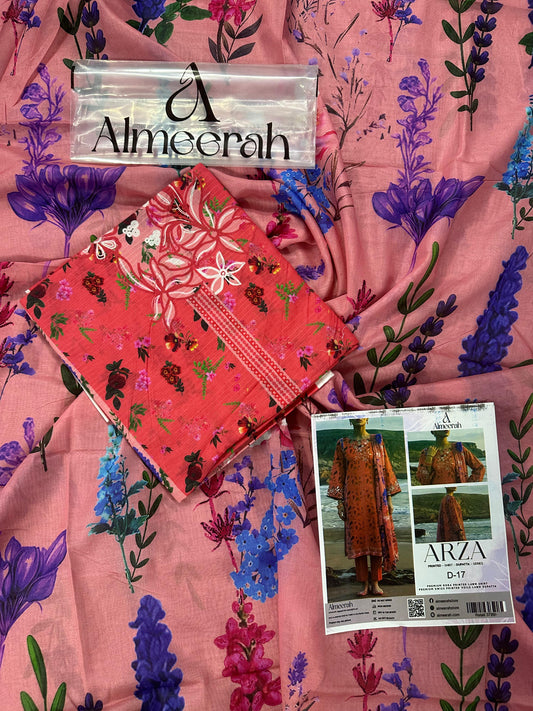 Almeerah ARZA – PRINTED D-17 2PC Premium Lawn Collection