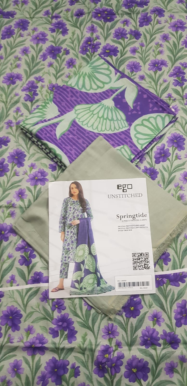 Ego Printed Unstitched 3P