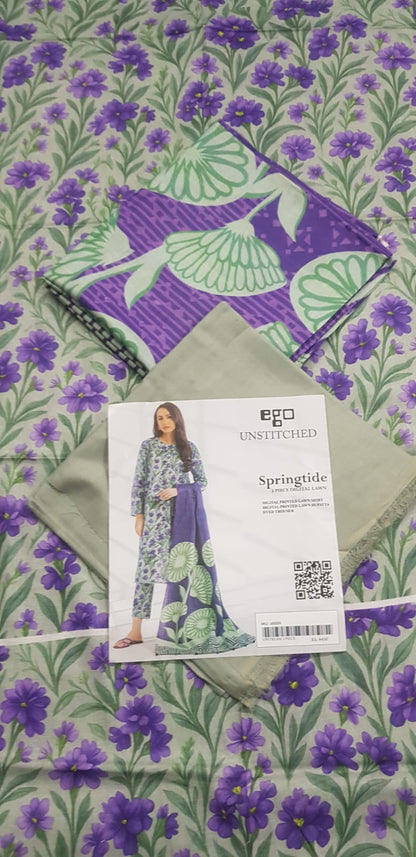 Ego Printed Unstitched 3P