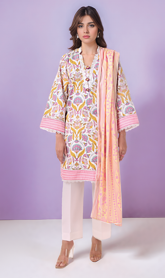 🌸 BONANZA SATRANGI 🌸✨ Turkish – WSS25P3104 ✨🪄 Unstitched 3 Piece Suit