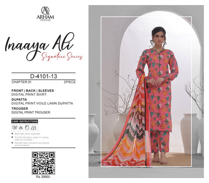 Inaaya Ali By ARHAM TEXTILE 3P