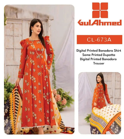 Gulahmed BanaDora 3P Unstitched