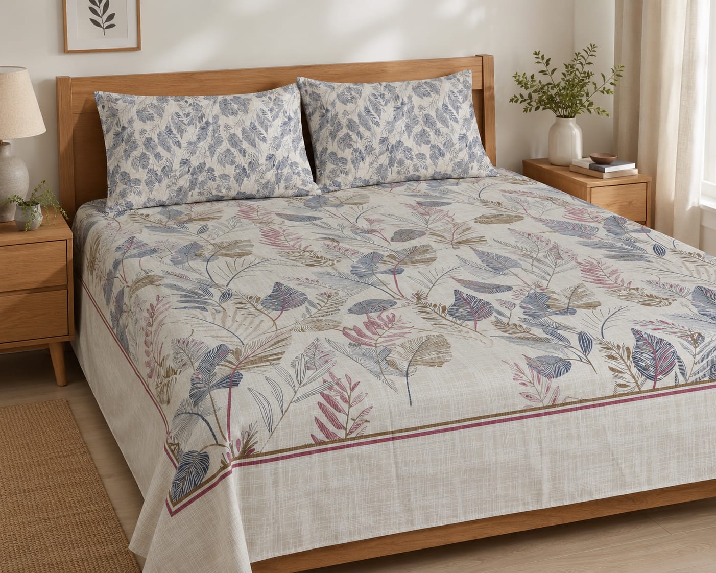 Salonika Full Printed King Size Bedsheets Collection