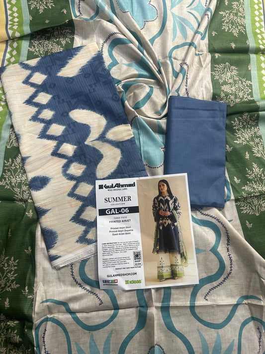 GulAhmed Unstitched LAWN  3PCS COLLECTION 2026 GAL-6
