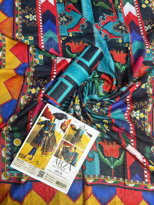 Almeerah ARZA – PRINTED 2PC Premium Lawn Collection