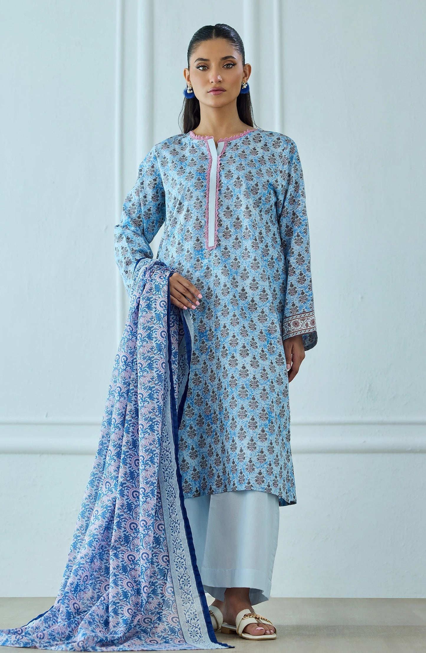 ✨ORIENT 100% ORIGINAL Unstitched Lawn 3 Piece✨ Design #OTL-25-514