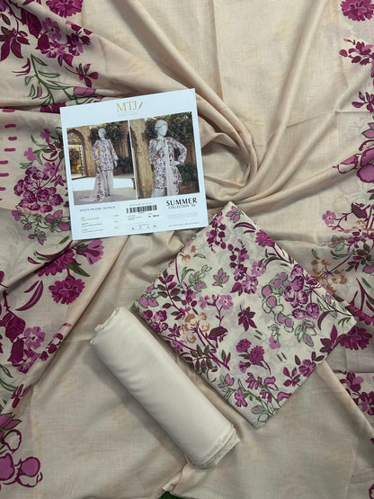 MTJ Original(WSDTS-PR-5236) Printed Lawn Unstitched Collection – Summer 2026