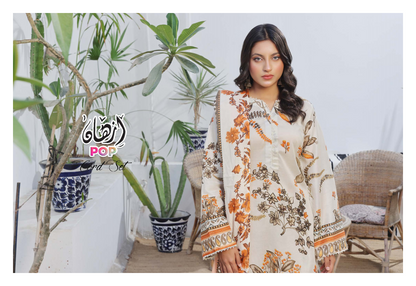 MoosaJee 100% Original Unstitched 3Pcs 🥳🔥