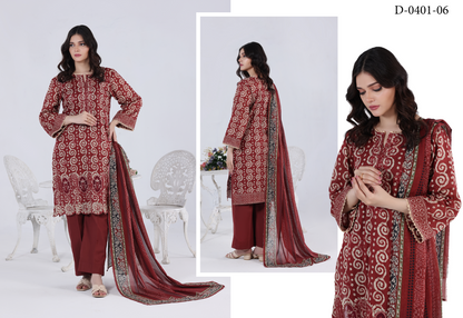 Luxury Summer Collection 
APPLIQUE KARI BY MOOSAJEE Design# D-0401-06