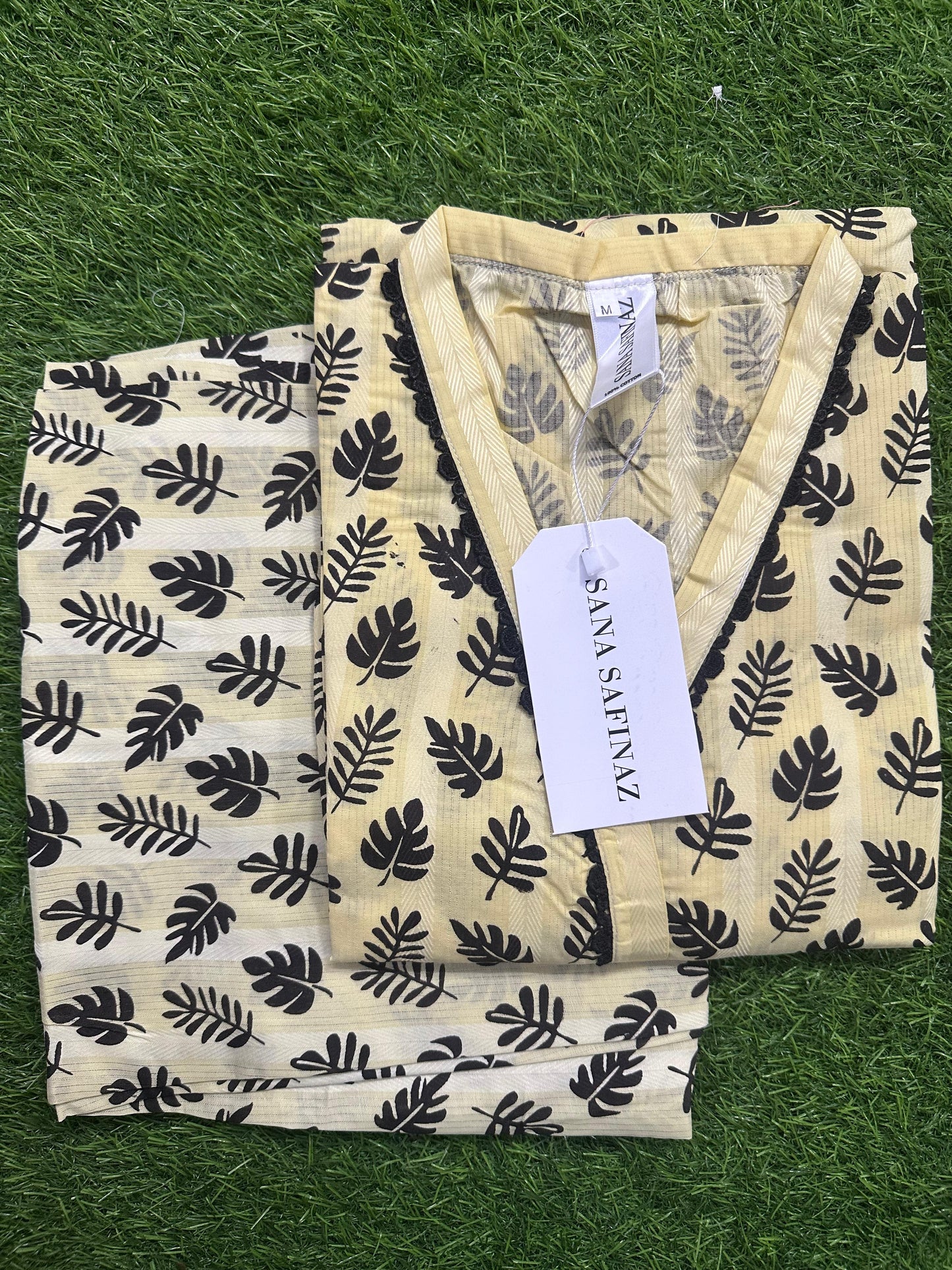 SANASAFINAZ Stitched CORDSET 2PCs Cotton – Ready to Wear 🔥