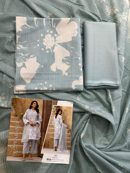 🌿✨ REGALIA TEXTILE – LAWN KARANDI DIGITAL PRINTED COLLECTION 2026 ✨🌿 Design #4