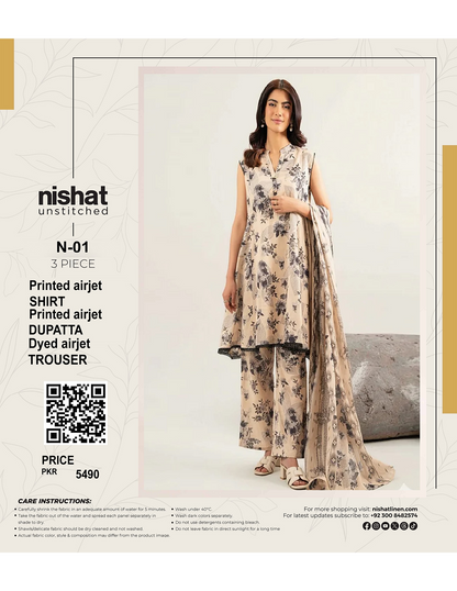 NISHAT UNSTITCHED LAWN 3PCS COLLECTION 2026 🔥❤️