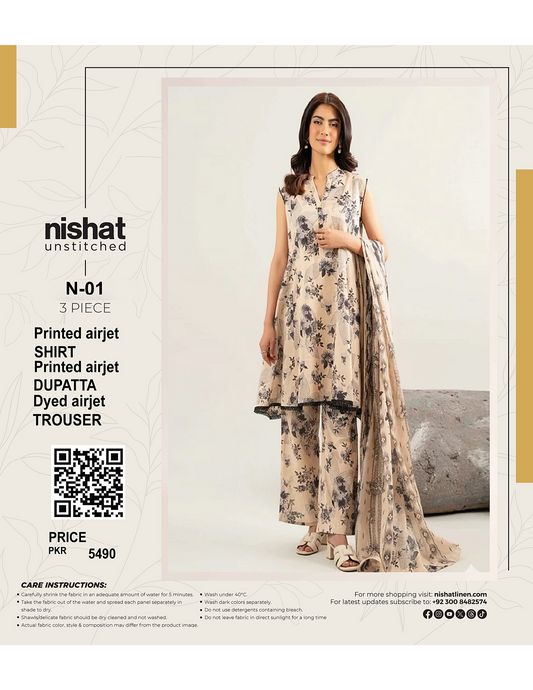 NISHAT UNSTITCHED LAWN 3PCS COLLECTION 2026 🔥❤️