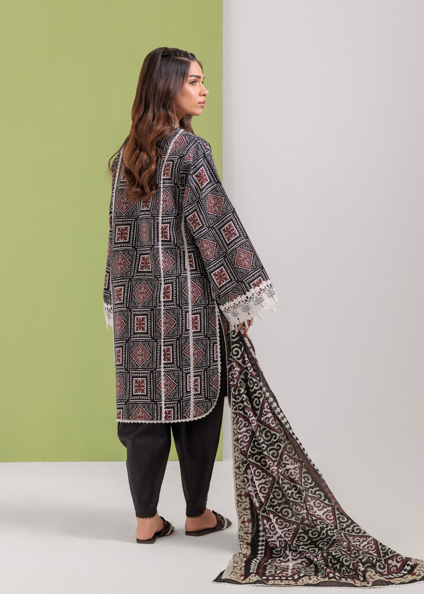 Bonanza Satrangi Unstitched Lawn - 3 Pc (WU3PPBS25LIUN17)