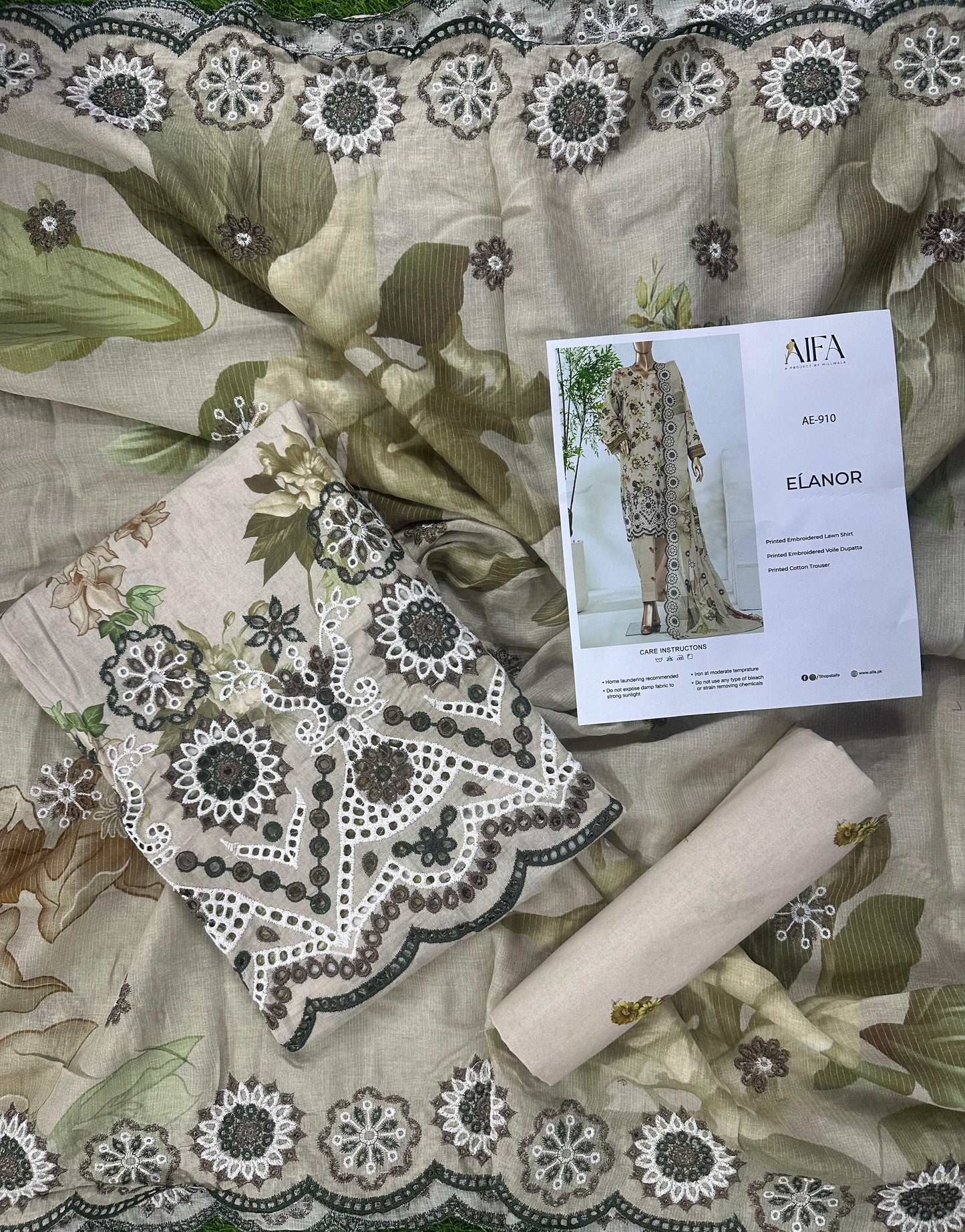AIFA – ELANOR Collection ΑΕ-910 Embroidered 3 Piece Suit