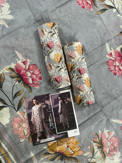 ✨🌿 SALINA SEPARATES – DIGITAL PRINTED LAWN COLLECTION 🌿✨ Design #1
Vol 1 – 2026 | By Regalia Textile