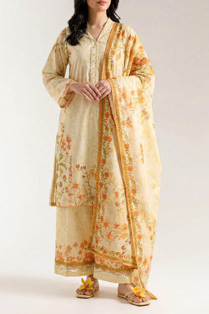 Saya Peach 3PCs Printed Lawn Unstitched Collection