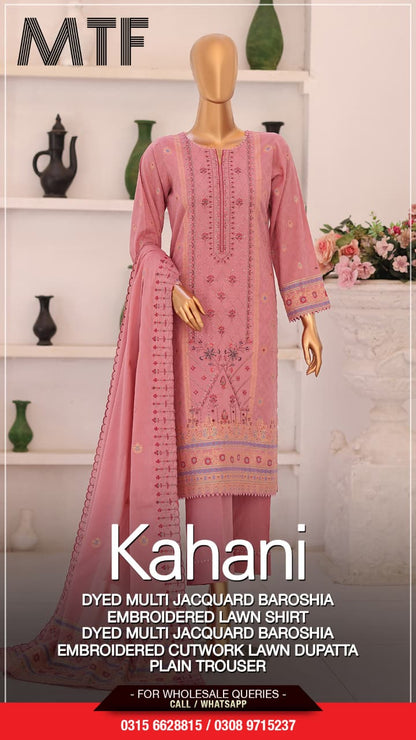MTF KAHANI Unstitched COLLECTION  Design #1