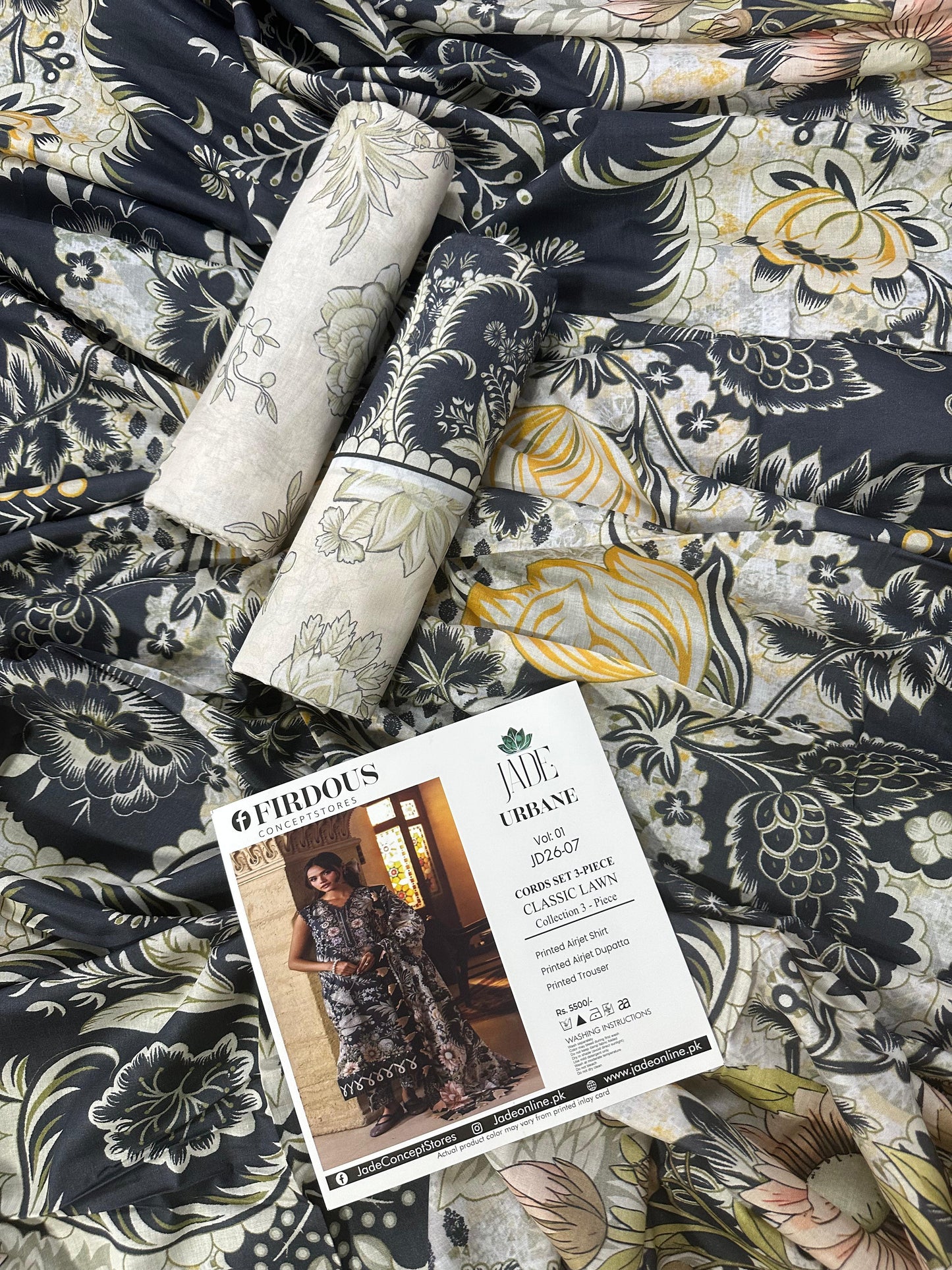 FIRDOUS JADE 18935 Lawn 3Pcs Collection