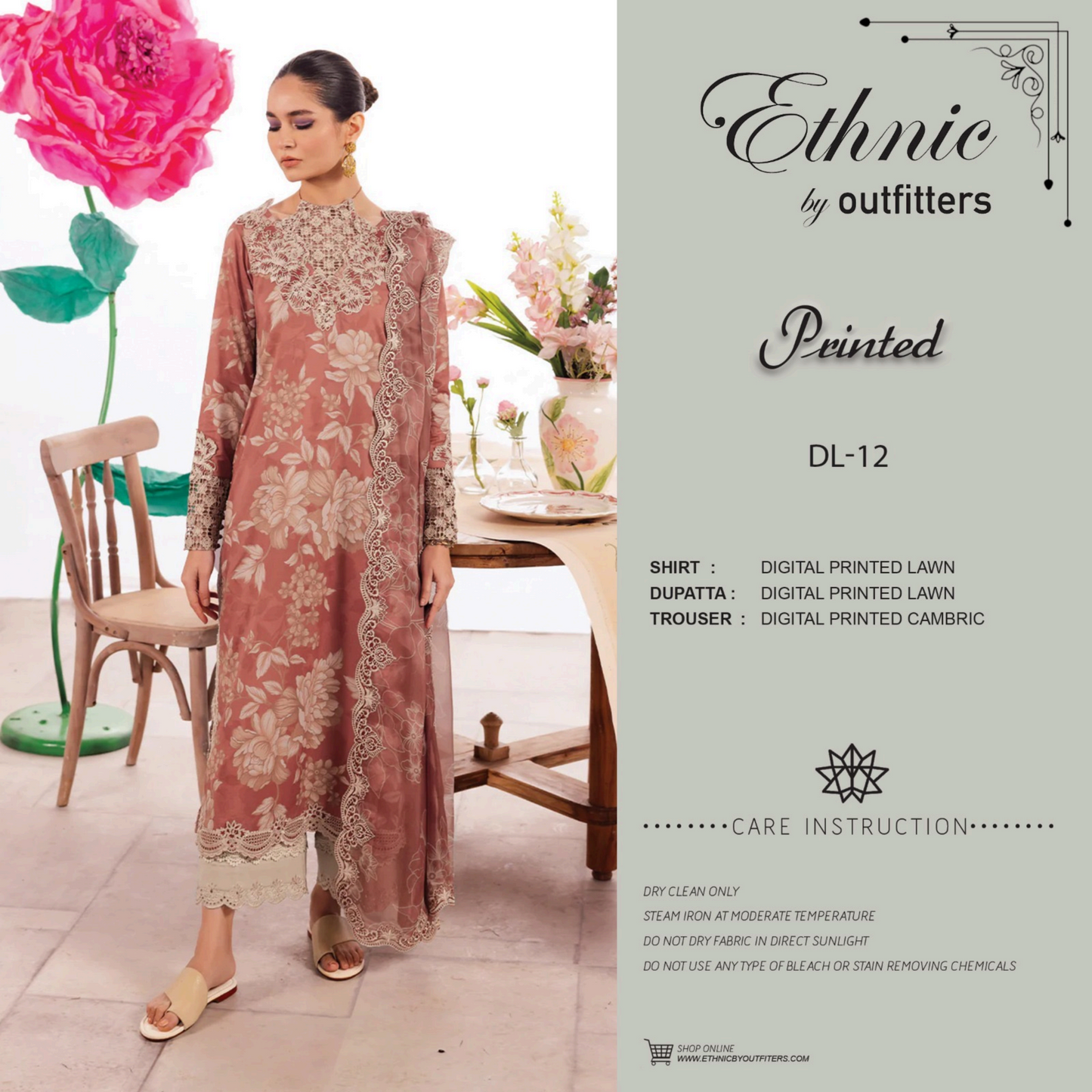 Ethnic Digital Printed 3P