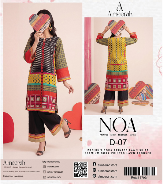 Almeerah - NOA 2 Pcs Unstitched collection Design No 7