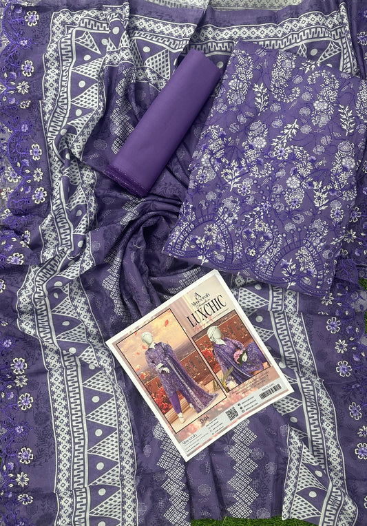 ALMEERAH – LUXCHIC Luxury Unstitched 3pcs Collection
